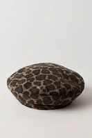 Penny Leopard Beret