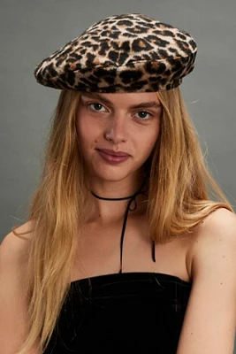 Penny Leopard Beret