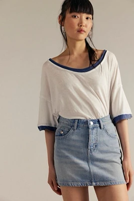 We The Free Saturday Denim Mini Skirt