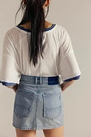 We The Free Saturday Denim Mini Skirt