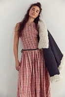 Nightingale Plaid Midi Dress