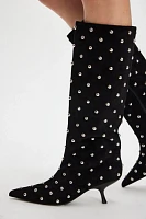 All Night Studded Kitten Boots