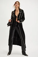 Understated Leather Moto Robe