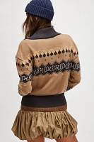 Understated Leather Nordic Cowboy Sweater