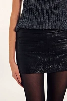 Understated Leather Perfect Micro Mini Skirt