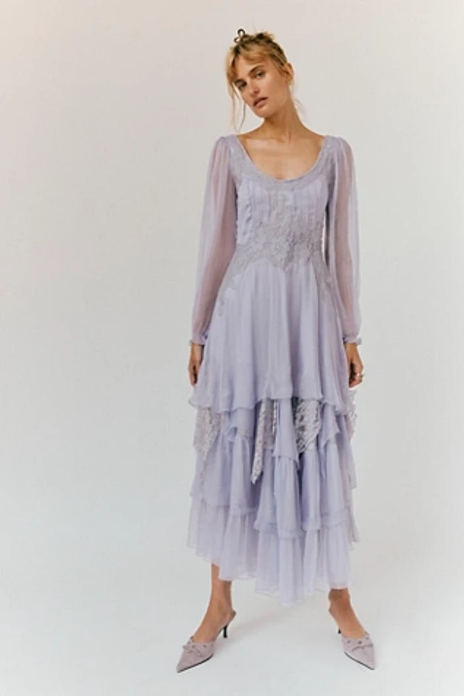 Nigel Preston Lace Tiered Dress