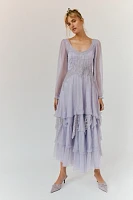 Nigel Preston Lace Tiered Dress