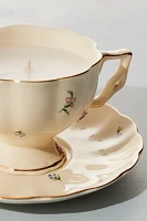 Teacup Candle With Saucer