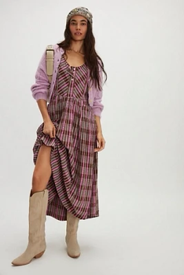 Tulie Plaid Midi Dress