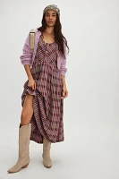 Tulie Plaid Midi Dress