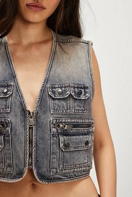 OneTeaspoon Cropped Utility Vest