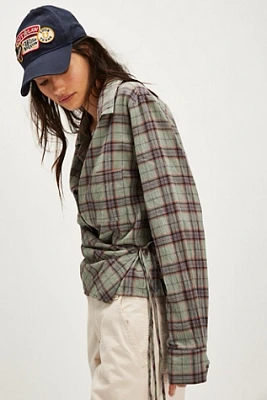 OneTeaspoon Get Checked Wrap Shirt