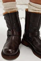 Silverstone Shearling Moto Boots