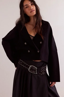 We The Free Sadie Crop Sweater Blazer