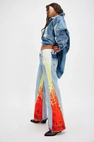 KSENIASCHNAIDER Flame Reworked Jeans