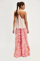 OneTeaspoon Moai Hand-Painted Palazzo Pants