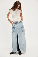 OneTeaspoon Parachute Denim Maxi Skirt
