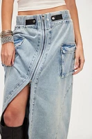 OneTeaspoon Parachute Denim Maxi Skirt