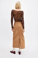 We The Free Astoria Vegan Suede Maxi Skirt