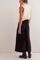 We The Free Eva Vegan Suede Cropped Trousers