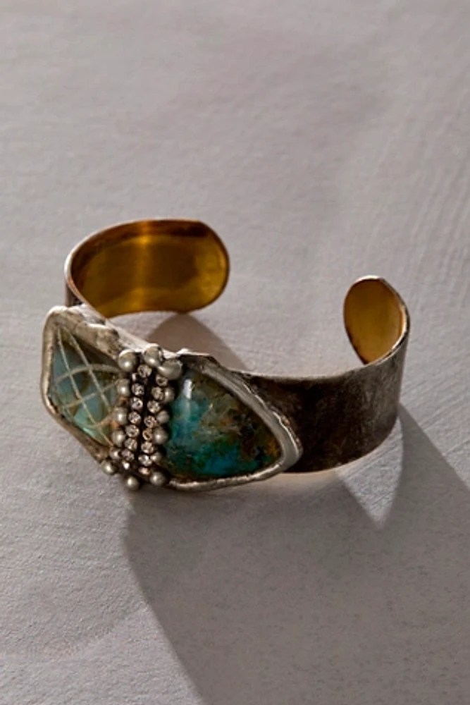 Mikal Winn Carved Labradorite Cuff