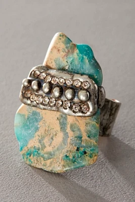 Mikal Winn Carved Labradorite Ring