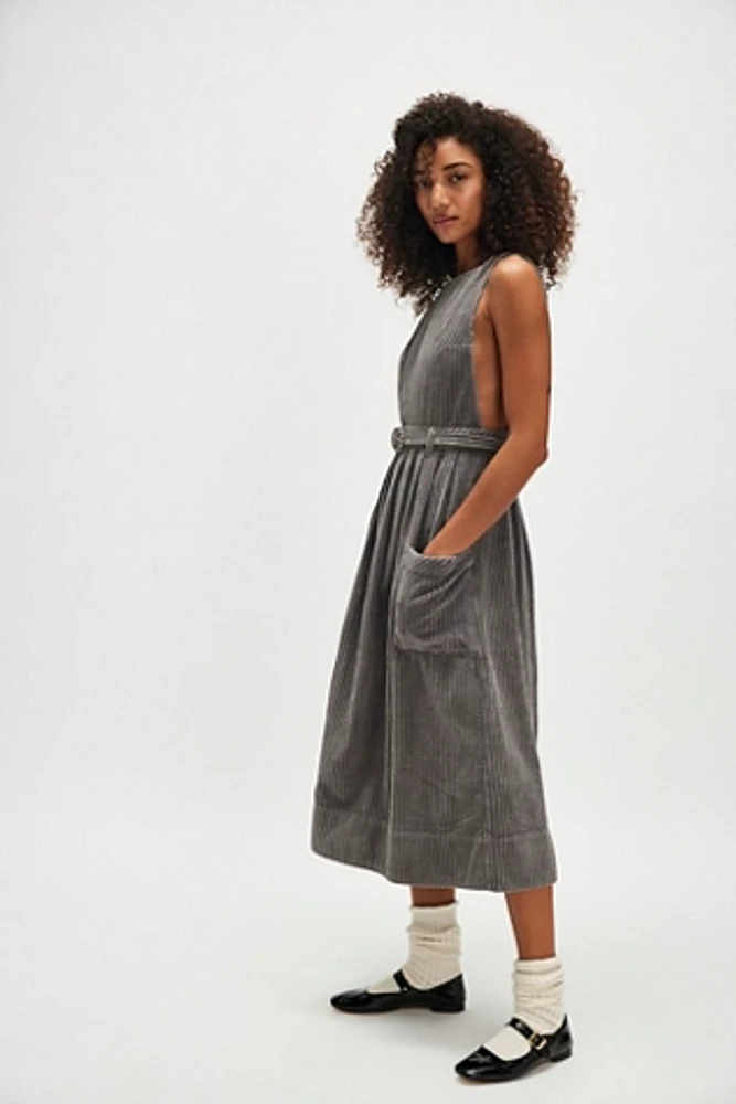 The Other Side Corduroy Midi Dress