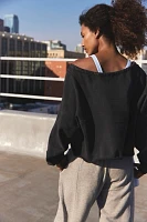 For The Win Off Shoulder Sweatshirt