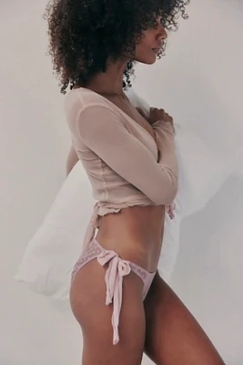 Only Hearts x Intimately Coucou Heart Side Tie Bikini Briefs