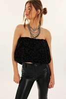 For Love & Lemons Midnight Velvet Bubble Top