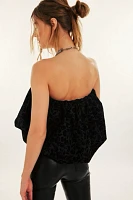 For Love & Lemons Midnight Velvet Bubble Top