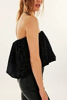 For Love & Lemons Midnight Velvet Bubble Top