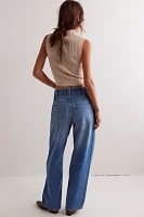 We The Free Blue Jay Belted Boyfriend Jeans