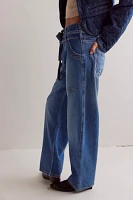 We The Free Blue Jay Belted Boyfriend Jeans