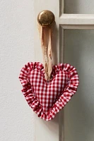 Gracie Gingham Heart Ornament