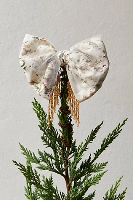 Clara Beaded Bow Tree Topper