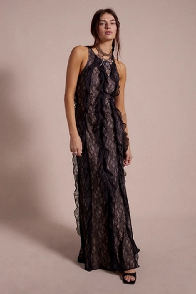 Sans Faff Lace Evening Gown