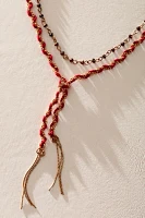 Ring Of Fire Bolo Necklace