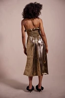 For Love & Lemons Bethany Metallic Midi