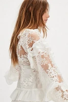 For Love & Lemons Holiday Lace Blouse