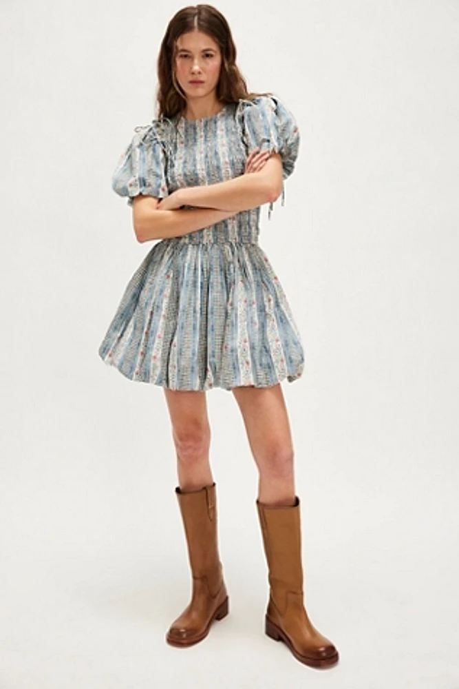 Damson Madder Becca Bubble Mini Dress