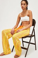 Kinga Csilla Sun Stripe Straight-Leg Pants