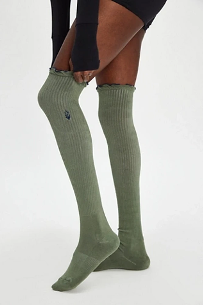 Knee High Classic Ruffle Socks