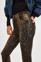 Norma Kamali High-Waist Printed Pencil Pants