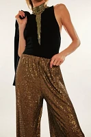 Norma Kamali Boyfriend Metallic Elephant Pants