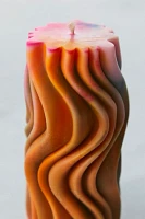 Rainbow Wavy Candle