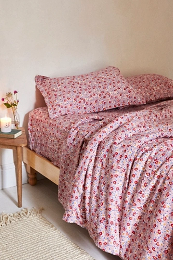 Daisy Peachskin Bedding Set