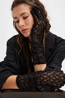 Anna Sui Ruched Lace Gloves