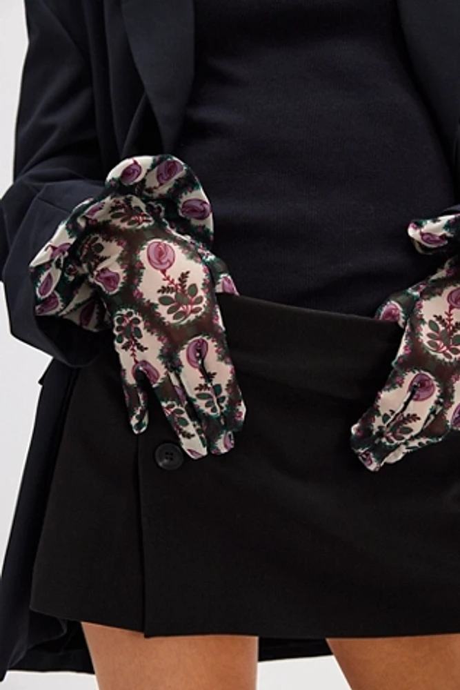 Anna Sui Floral Gloves