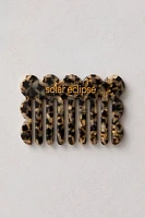 Solar Eclipse Scalloped Purse Comb